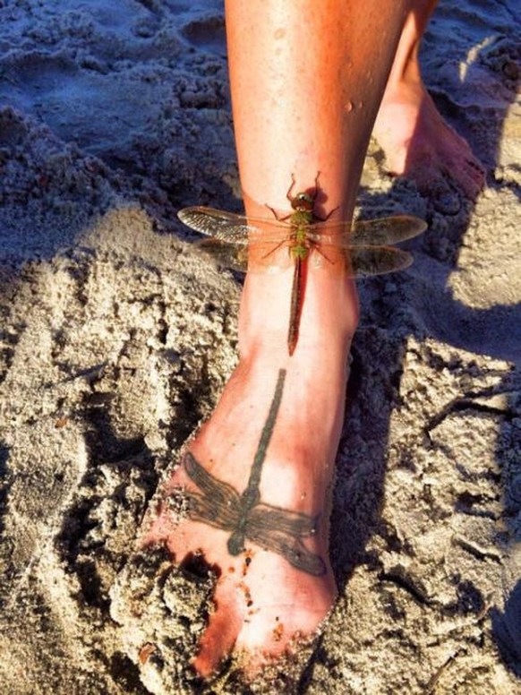 Die Libelle und das Tattoo.