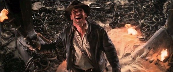 Indiana Jones in der Schlangengrube.