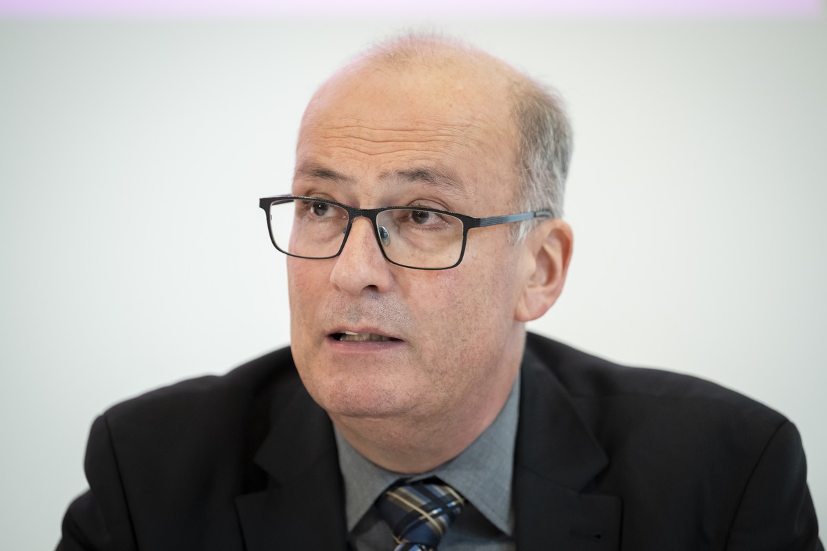 Nationalrat Markus Ritter, Praesident Schweizer Bauernverband spricht waehrend einer Medienkonferenz von den nationalen Verbaende der Wirtschaft und der Landwirtschaft, unter dem Motto "Perspekti ...
