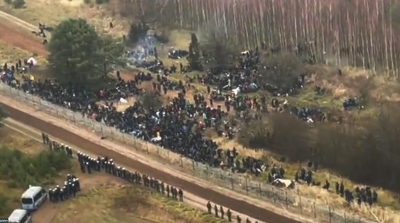 Die Situation an der Grenze zwischen Polen und Belarus.