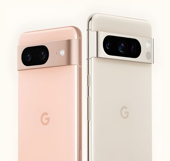 Google Pixel 8 und Pixel 8 Pro.