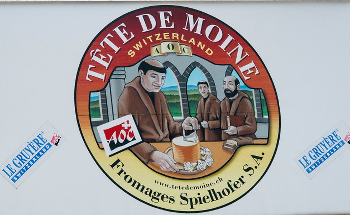 The logo of Fromages Spielhofer SA, pictured on August 14, 2013, in the cheese dairy Josef Spielhofer, Fromages Spielhofer SA, in St-Imier, Bernese Jura, Switzerland. (KEYSTONE/Christian Beutler)Das ...