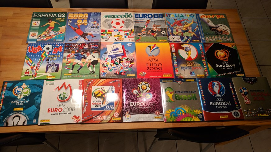 Mein Leben in 19 Panini-Alben.