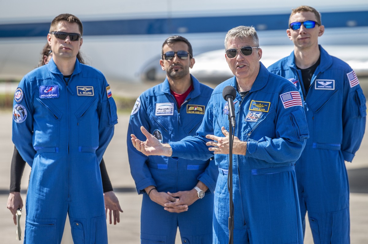 L'équipage de la prochaine fusée Space X qui décollera lundi prochain en direction de l'ISS.