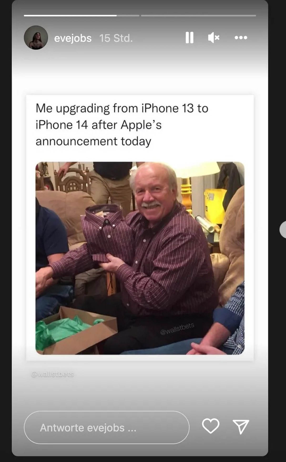 Instagram-Post von Eve Jobs