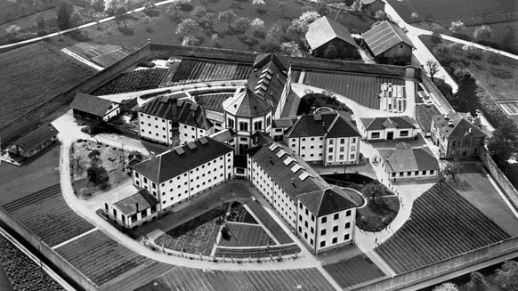 Die kantonale Strafanstalt in Lenzburg (Ende 19. Jahrhundert).