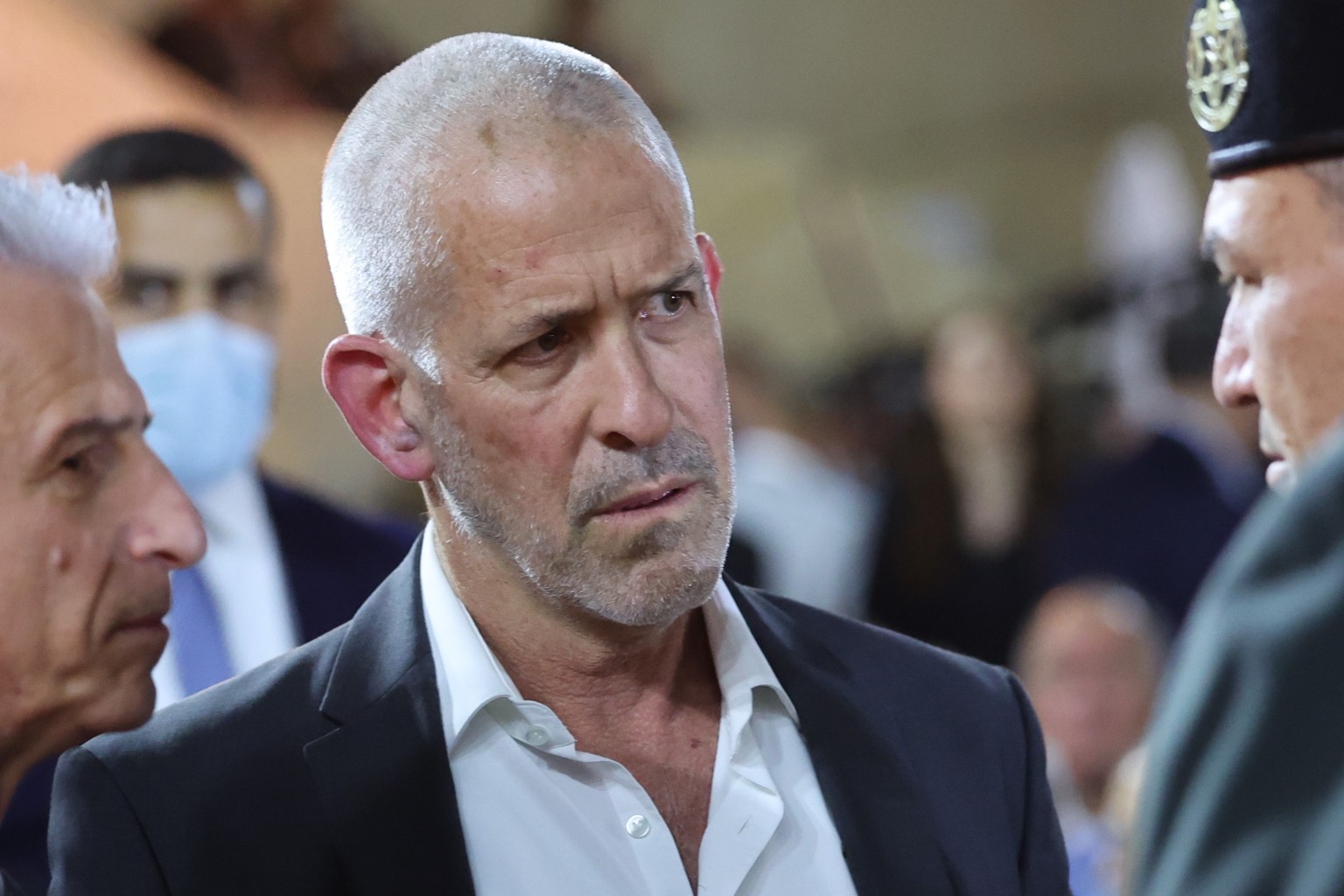 epa12049689 Director of the Israeli Security Agency (Shin Bet) Ronen Bar attends the official state opening ceremony of Holocaust Martyrs&#039; and Heroes&#039; Remembrance Day in Israel, at the Yad V ...
