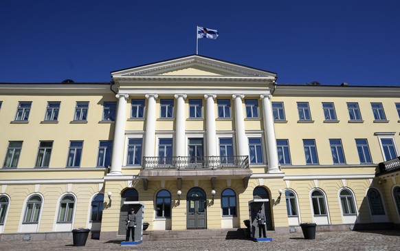 The Finnish Presidential Palace is pictured in Helsinki, Finland, Friday, May 13, 2022. Finland's leaders said Thursday they are in favor of rapidly applying for NATO membership, paving the way for a historic expansion of the alliance that could deal a serious blow to Russia as its military struggles with its war in Ukraine. (AP Photo/Martin Meissner)