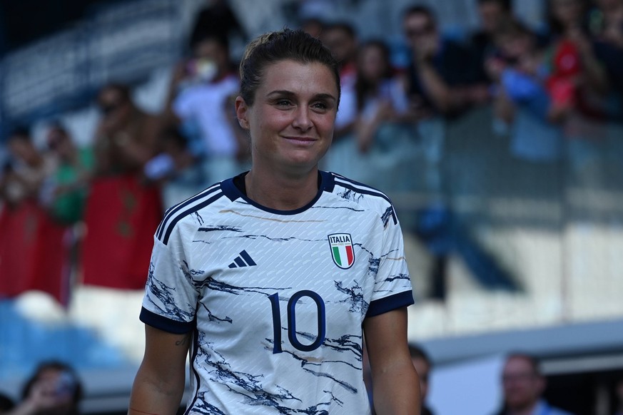 friendly football match - Italy Women vs Morocco Cristiana Girelli Italy during Italy Women vs Morocco, friendly football match in Ferrara, Italy, July 01 2023 Ferrara Paolo Mazza stadium Italy Copyri ...