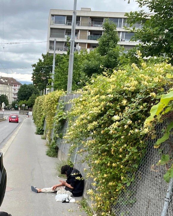 Drogensüchtiger in Lausanne