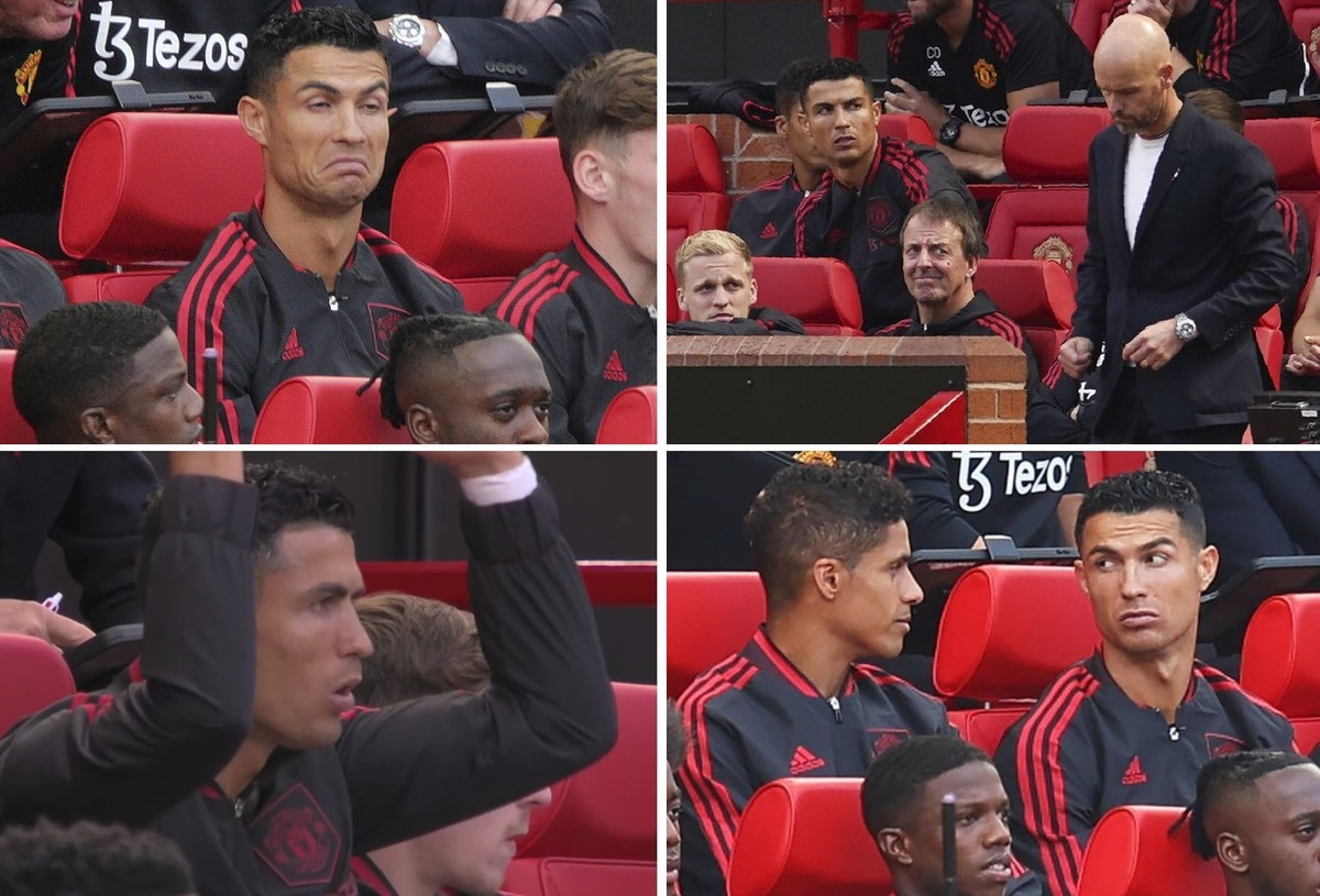 Die Ronaldo-Show auf der United-Bank.