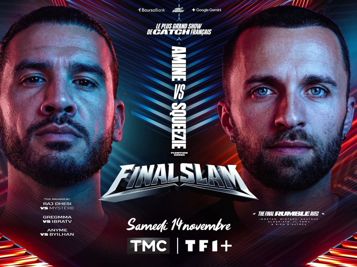 The FinalSlam, le plus grand show de Catch français, imaginé par Aminematue, sera diffusé sur TMC et TF1+ le Samedi 14 Novembre 🔥
