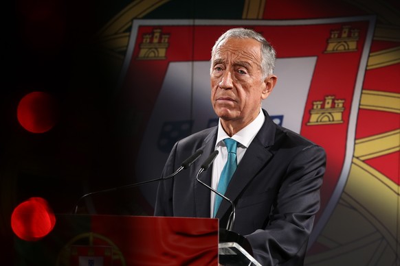 epa08868797 Portugal&#039;s President Marcelo Rebelo de Sousa, during the announcement of his decision to run again for Portugal&#039;s Head of State in the elections of 24 January 2021, in Lisbon, Po ...