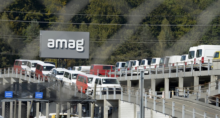 ARCHIVBILD ZUR VERBANDSKLAGE DER STIFTUNG FUER KONSUMENTENSCHUTZ GEGEN VW UND AMAG, AM DONNERSTAG, 7. SEPTEMBER 2017 - VW-Fahrzeuge bei AMAG Automobil und Motoren AG in Lupfig (AG) am Donnerstag, 1. O ...