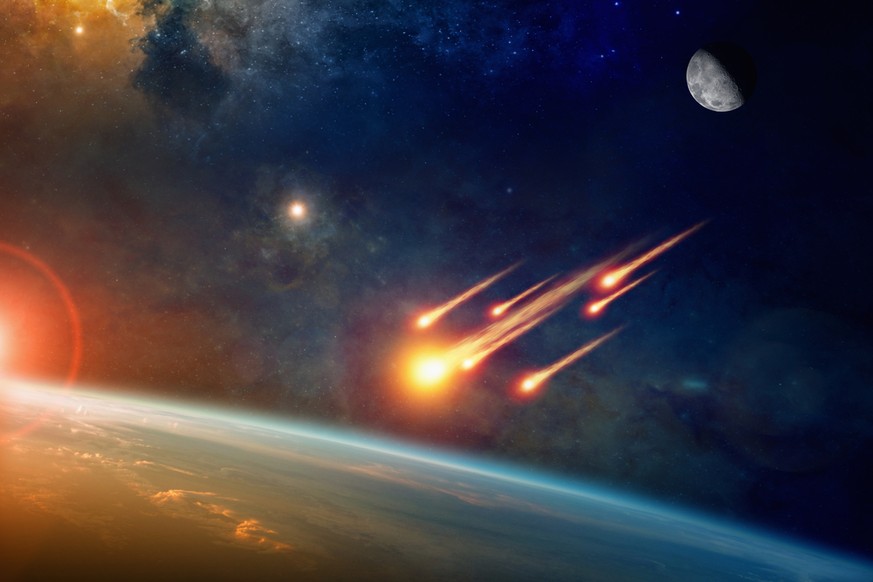 Asteroideneinschlag, Meteoriteneinschlag (Symbolbild)
