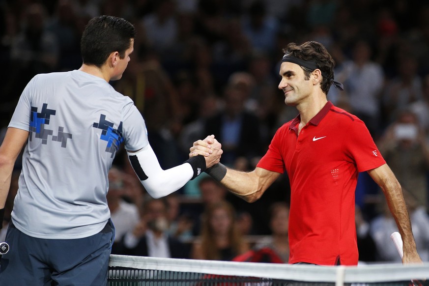 Im siebten Duell muss Roger Federer seinen Gegner Milos Raonic erstmals zum Sieg beglückwünschen.&nbsp;