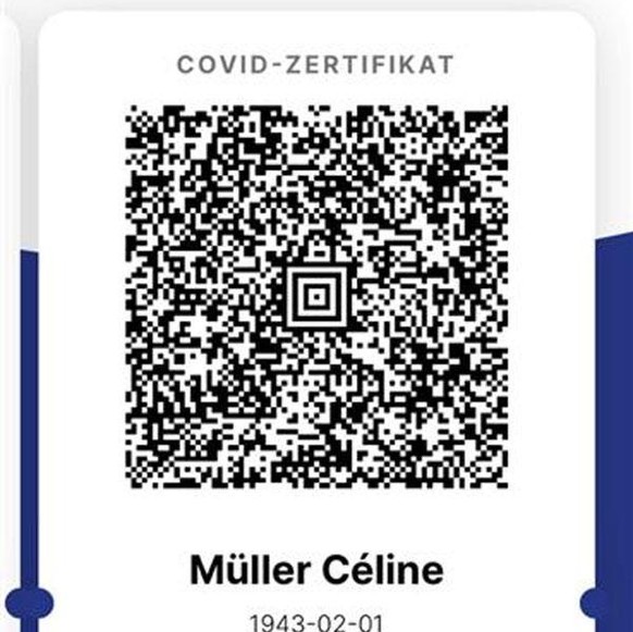 Erste Screenshots vom Covid-Zertifikat