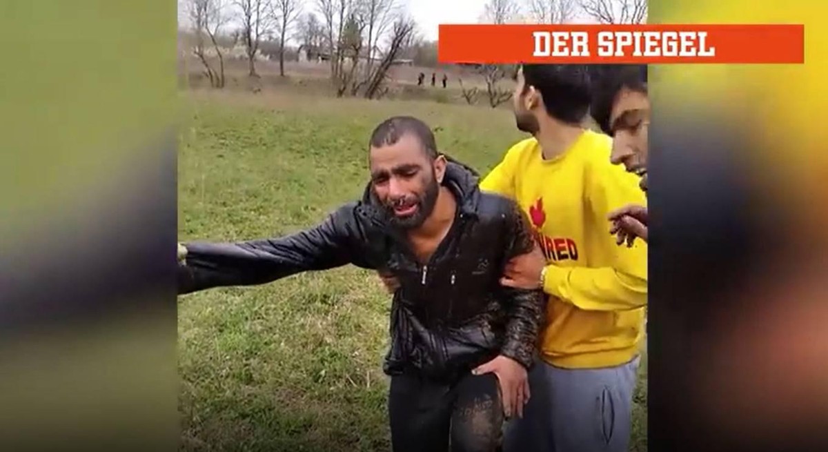 Die Migranten wurden von der kroatischen Polizei an der Grenze abgesetzt und anschliessend von Maskierten verprügelt.