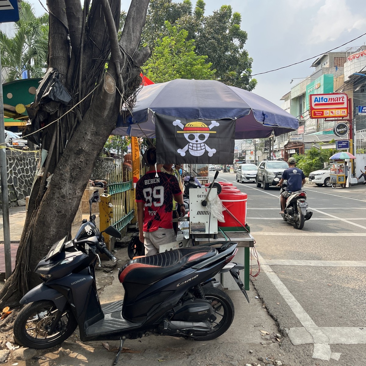 One-Piece-Flagge in Indonesien.