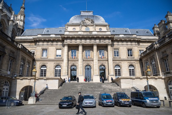 epa11293773 The Justice Hall during the appeal trial opening day of the Nice truck attack trial case, at the &#039;Palais de Justice&#039; courthouse in Paris, France, 22 April 2024. On 14 July 2016,  ...
