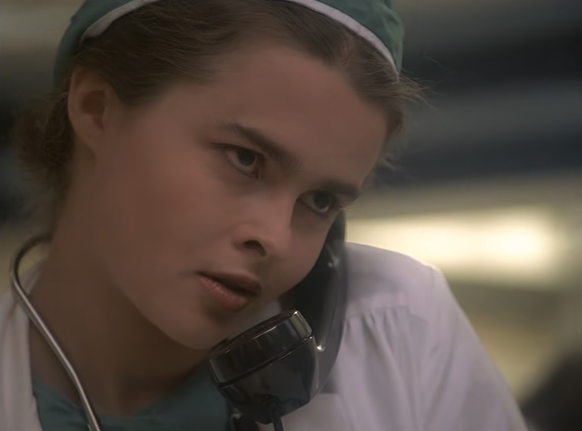 Helena Bonham-Carter in Miami Vice 

https://www.youtube.com/watch?v=G469Quj2wEE
