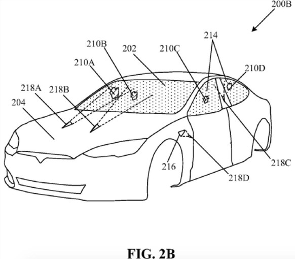 Tesla meldet ein Patent für Laser-Scheibenwischer an.