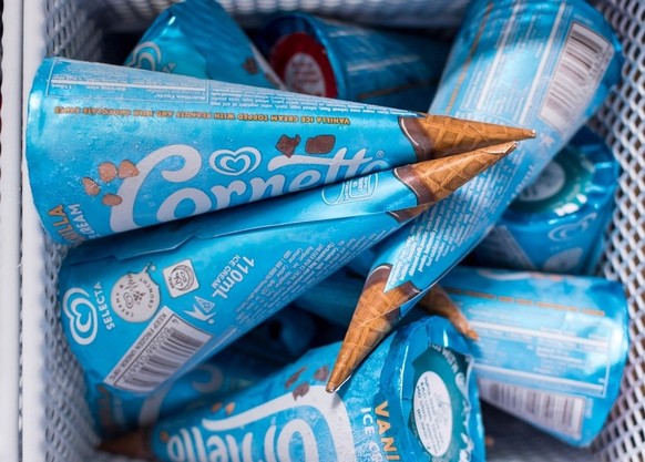 Vanille-Cornetto-Glace
