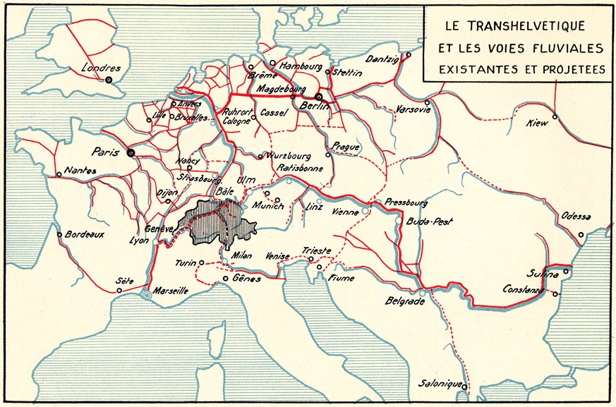 «Ein Schifffahrtsweg von Weltbedeutung führt morgen durch die Schweiz
