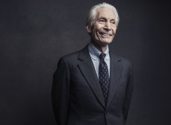FILE - Charlie Watts of the Rolling Stones poses for a portrait on Nov. 14, 2016, in New York. Watts&#039; publicist, Bernard Doherty, said Watts passed away peacefully in a London hospital surrounded ...