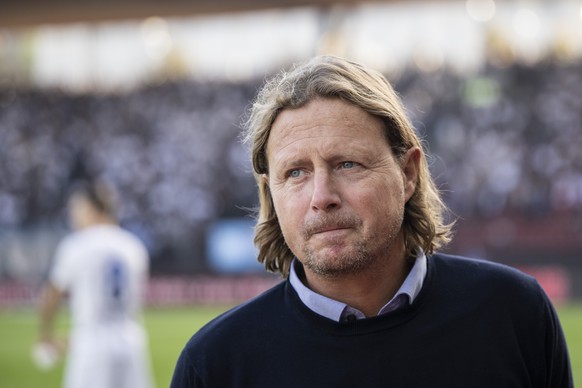 Zuerichs Cheftrainer Bo Henriksen im Fussball Meisterschaftsspiel der Super League zwischen dem FC Zuerich und den BSC Young Boys im Letzigrund, am Sonntag, 16. Oktober 2022 in Zuerich. (KEYSTONE/Enni ...