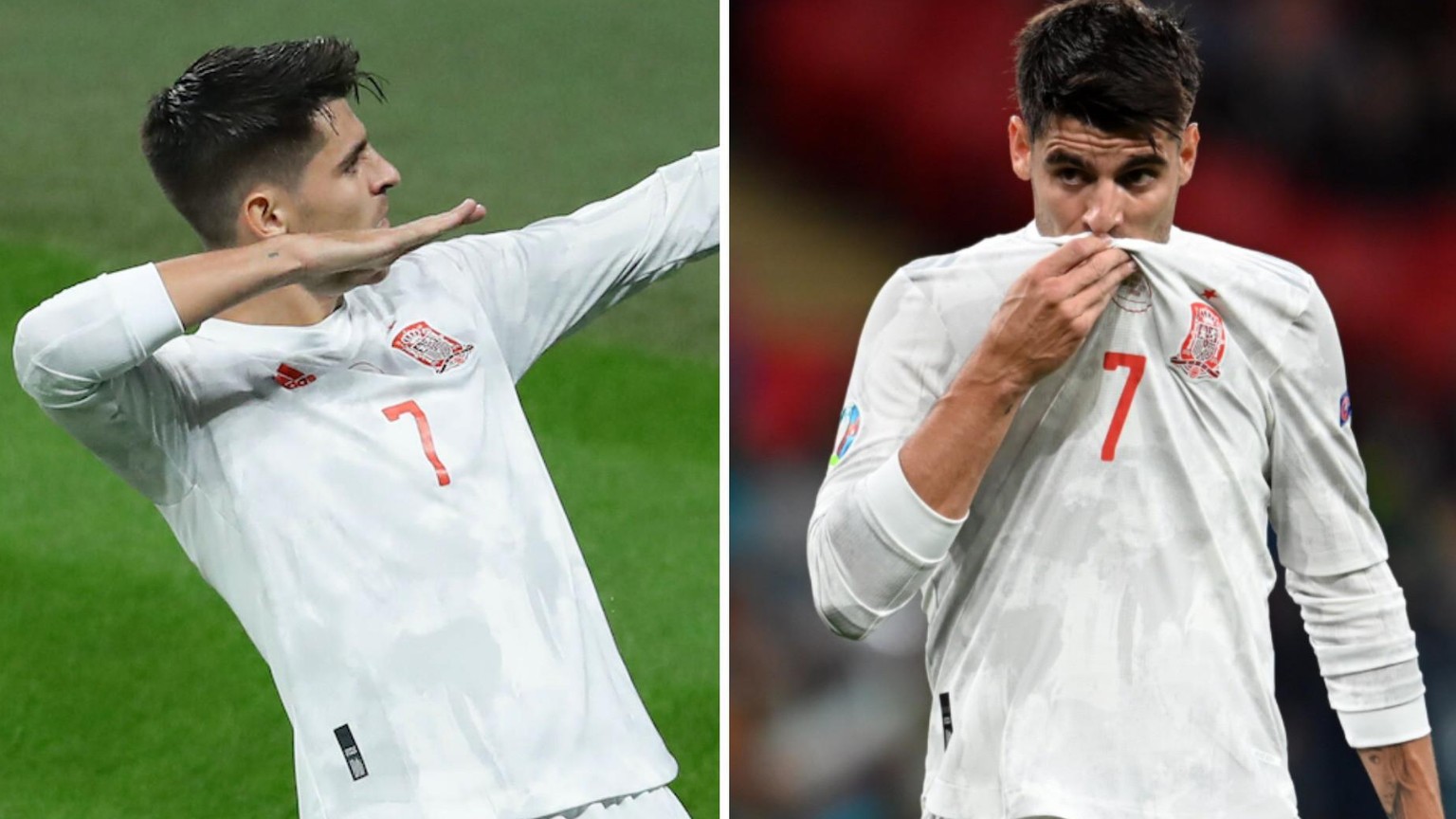 Der Abend von Alvaro Morata: vom grossen Jubel zur grossen Enttäuschung.