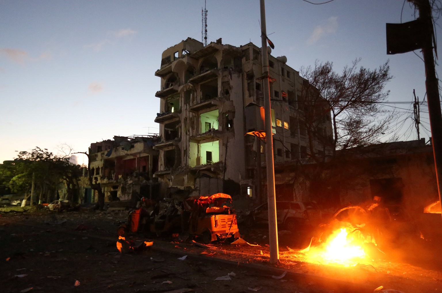 Kriegsgebiet: Mogadischu. Die Al-Shabaab-Miliz greift immer wieder Regierungsgebäude an.&nbsp;&nbsp;