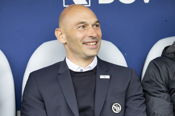 Matteo Vanetta, coach of BCS Young Boys, looks the game, during the Super League soccer match of Swiss Championship between FC Lausanne-Sport and BSC Young Boys, at the Stade de la Tuiliere, in Geneva ...