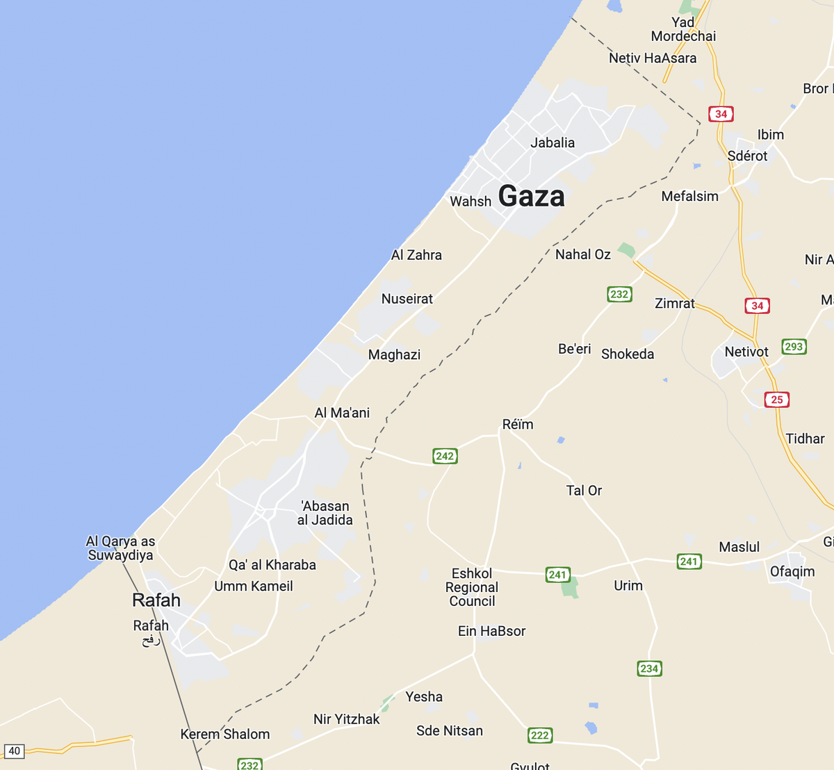 La bande de Gaza