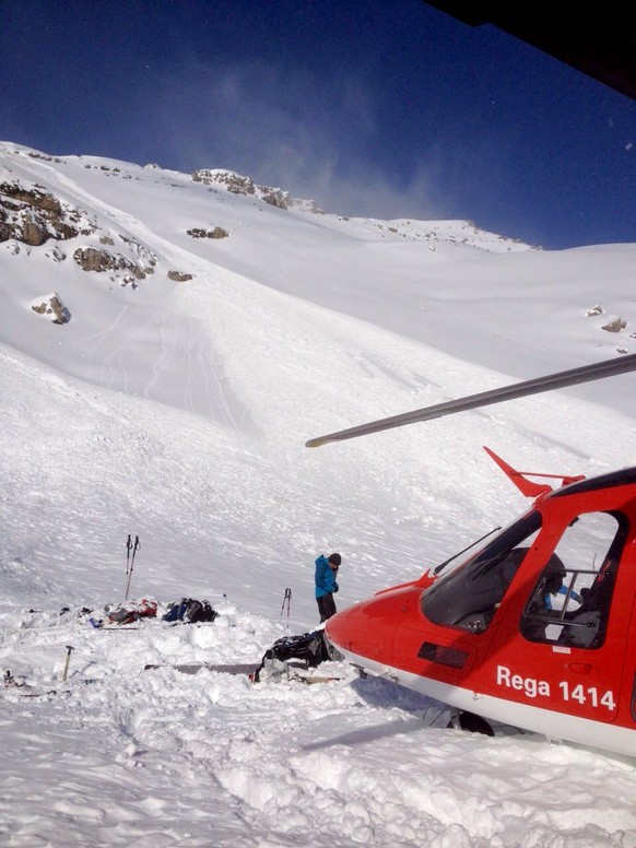 Ob Davos rettete die Rega am 31. Dezember zwei Tourengänger.