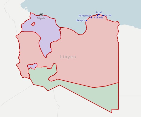 Libyens Aufteilung