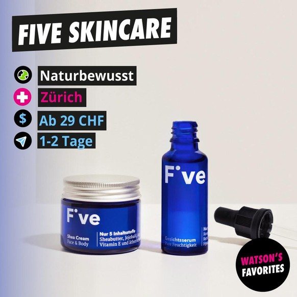 Die beiden Bestseller: FIVE Shea Cream und FIVE Gesichtsserum.