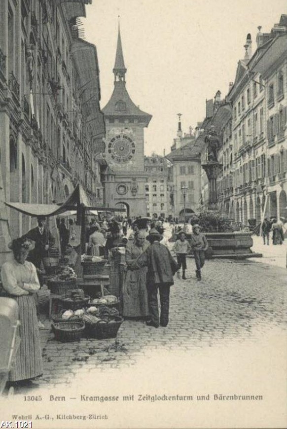 1901-1910: Zähringerbrunnen, Zytglogge. 