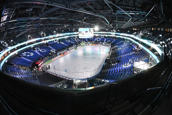 epa09944674 General view of the Nokia Arena, venue of the IIHF Ice Hockey World Championship 2022, in Tampere, Finland. The IIHF Ice Hockey World Championship will take place in Finland from 13 until  ...