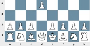 Anand rückt mit dem Bauern auf d4 vor.