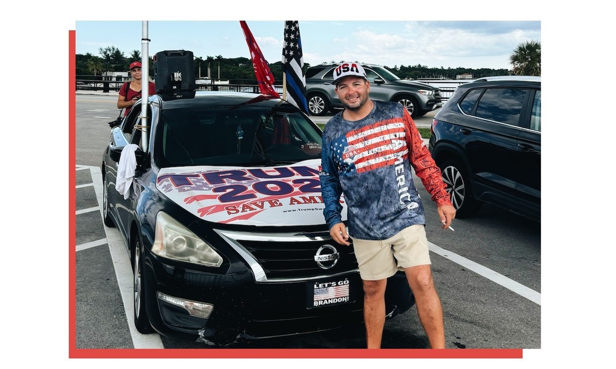 Justin Navarez, originaire de Lake Worth en Floride, et fervent supporter de Donald Trump à l'élection présidentielle de novembre.