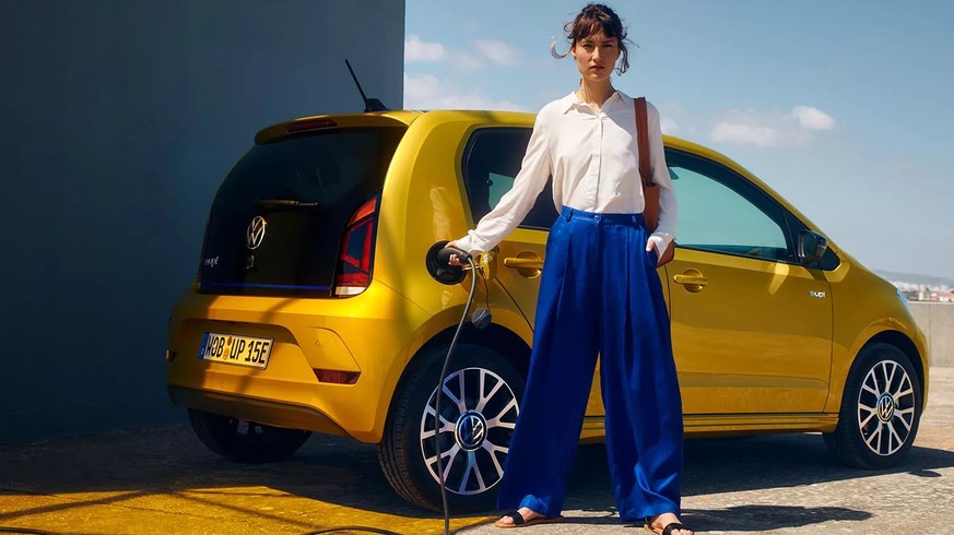 Der ID.1 soll sich äusserlich nicht grundlegend vom bisherigen VW E-Up (Foto) unterscheiden.