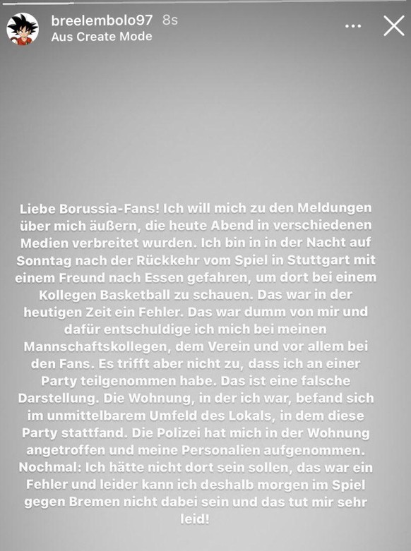 Embolos Instagram-Entschuldigung.