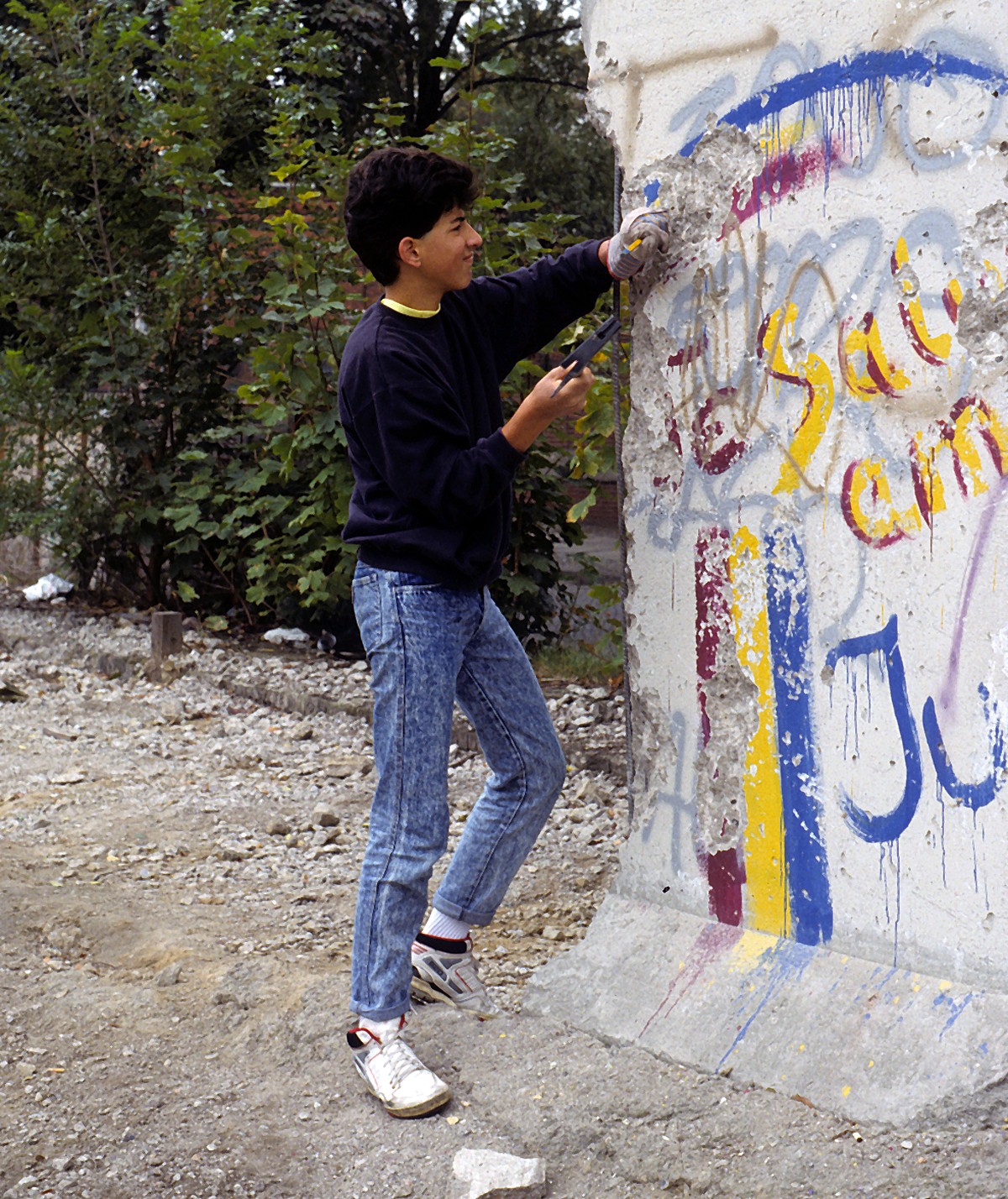 Der Autor als Mauerspecht. (03.10.1990)