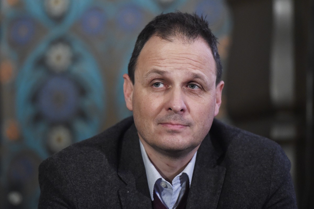 Claudio Zanetti, Nationalrat SVP, an der Podiumsdiskussion zur "No Billag" zwischen den Gruenen und der SVP, fotografiert am Donnerstag, 18. Januar 2018, in Zuerich. (KEYSTONE/Melanie Duchen ...