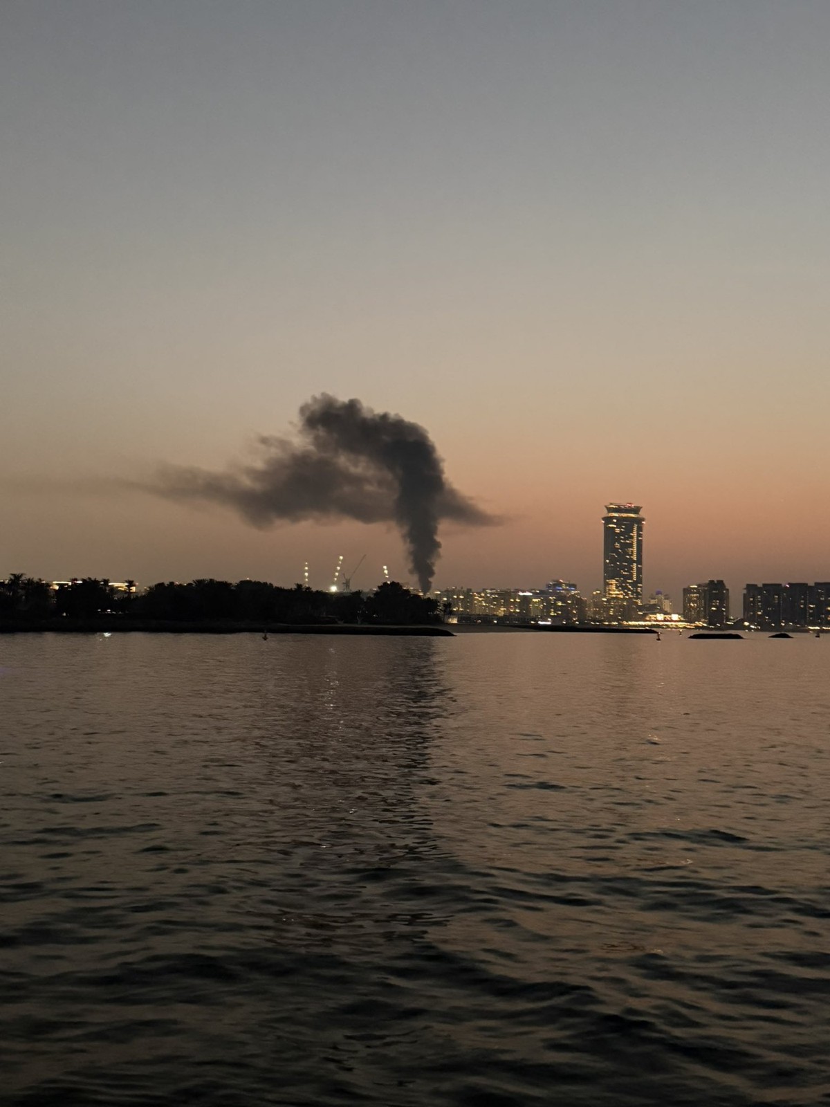 L'attaque sur The Palm, à Dubaï.