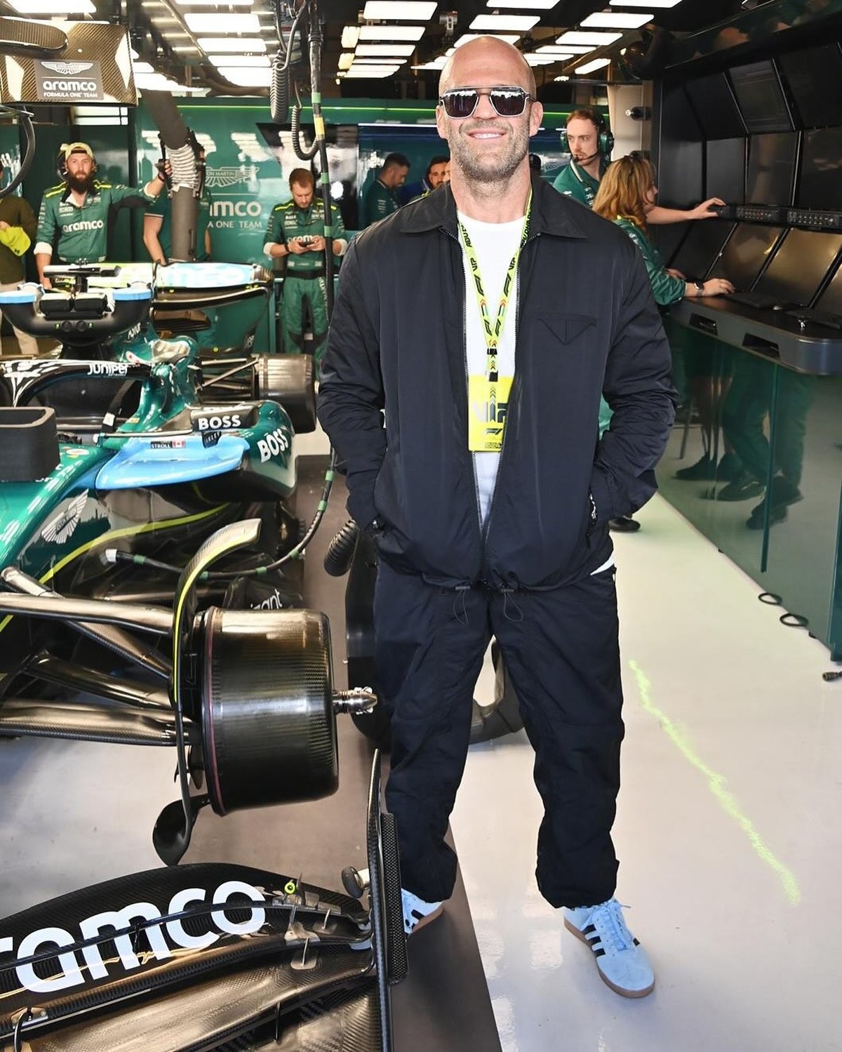 Jason Statham au Grand Prix d'Abu Dhabi