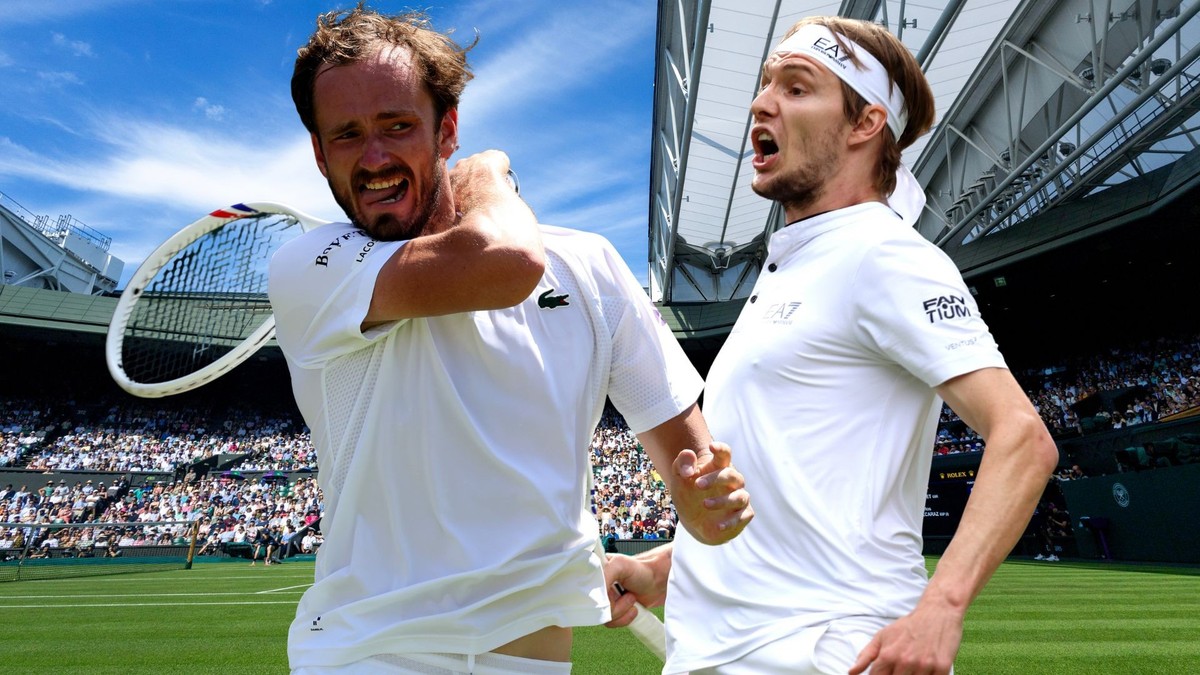Daniil Medvedev (à gauche) et Alexander Bublik ont beaucoup fait parler d'eux à Wimbledon 2025, mais pas grâce à leurs résultats.
