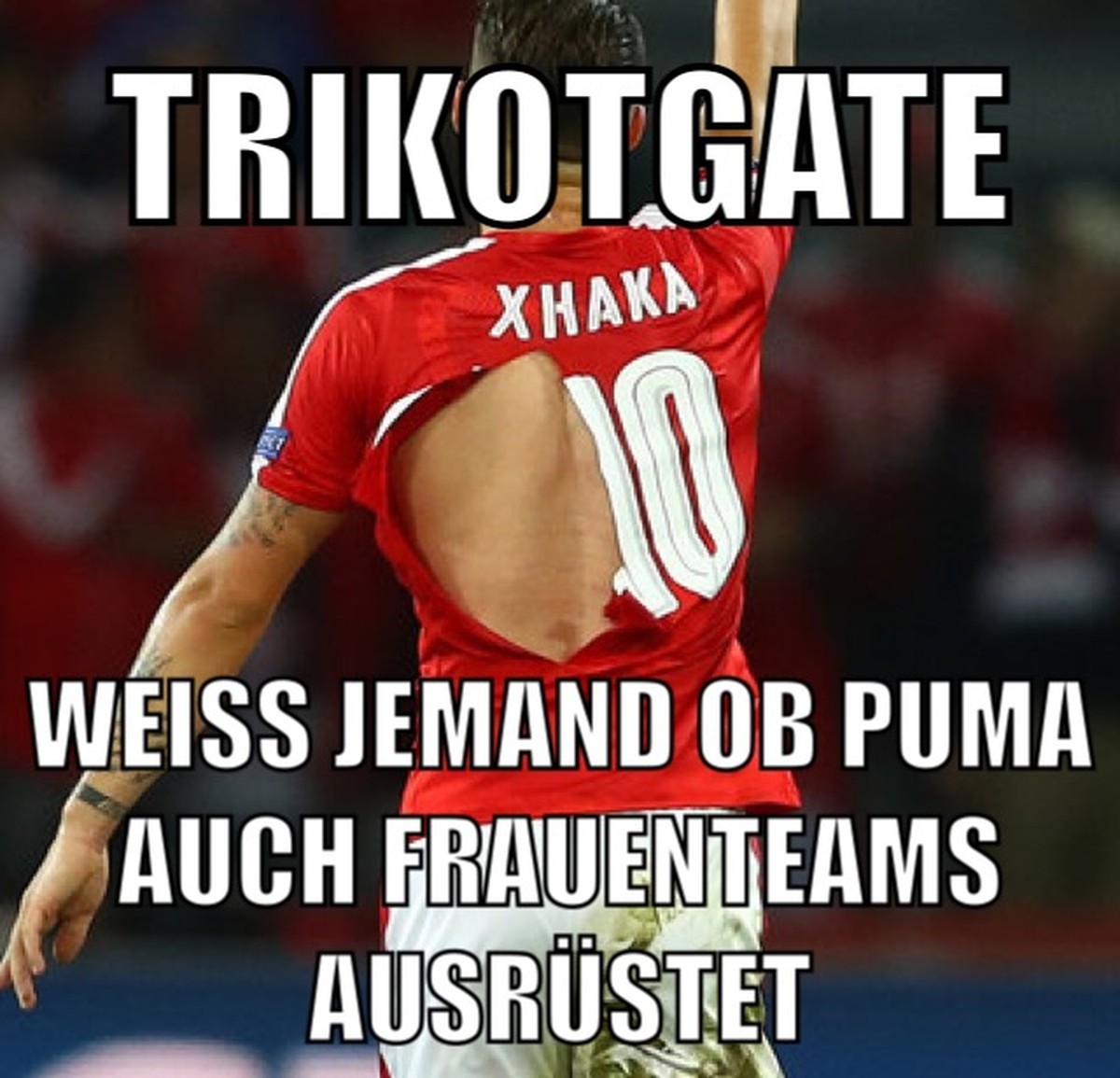 «Zum Glück stellt Puma keine Kondome her» – gleich sieben Nati-Trikots reissen gegen Fankreich
https://www.facebook.com/ChChuckNorris/posts/1754656961488218:0