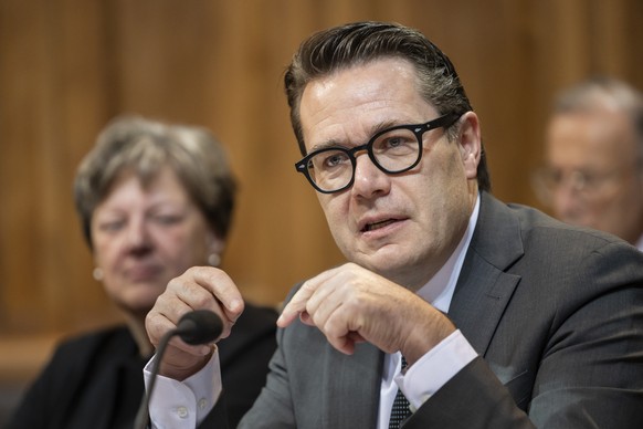 Benedikt Wuerth, Mitte-SG, spricht zur Kleinen Kammer, an der Wintersession der Eidgenoessischen Raete, am Mittwoch, 30. November 2022 im Staenderat in Bern. (KEYSTONE/Alessandro della Valle)